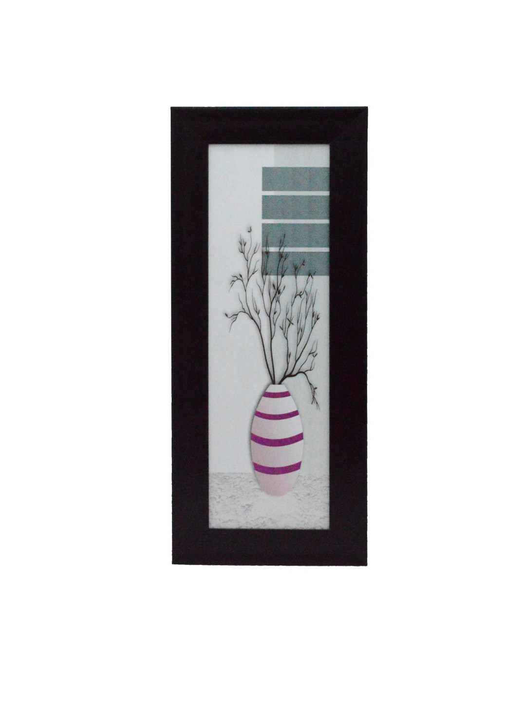 eCraftIndia Pot Canvas Wall Rectangle Paintings Wall Art -13.5 x 5.75 In