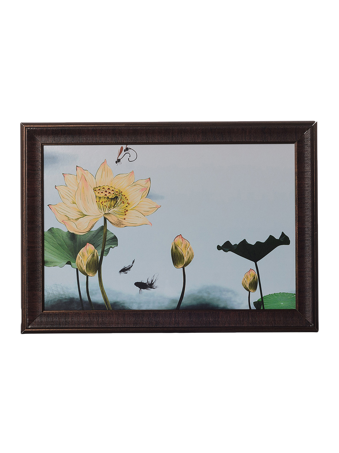 eCraftIndia Multicoloured Satin Matte Texture Framed UV Wall Art