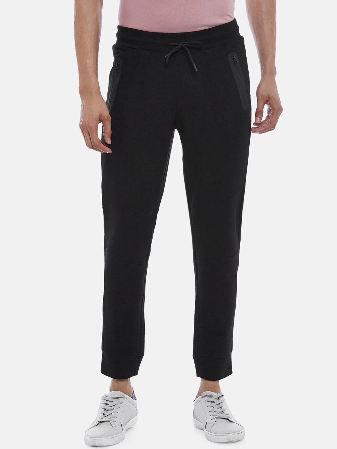 People Men Black Joggers Trousers