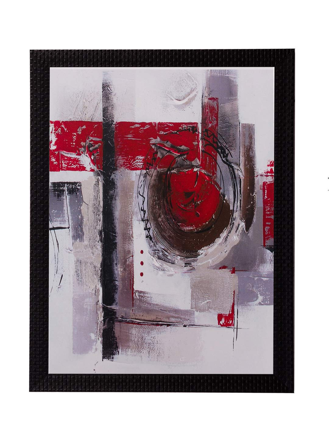 eCraftIndia Multicoloured Abstract Design Framed Wall Art