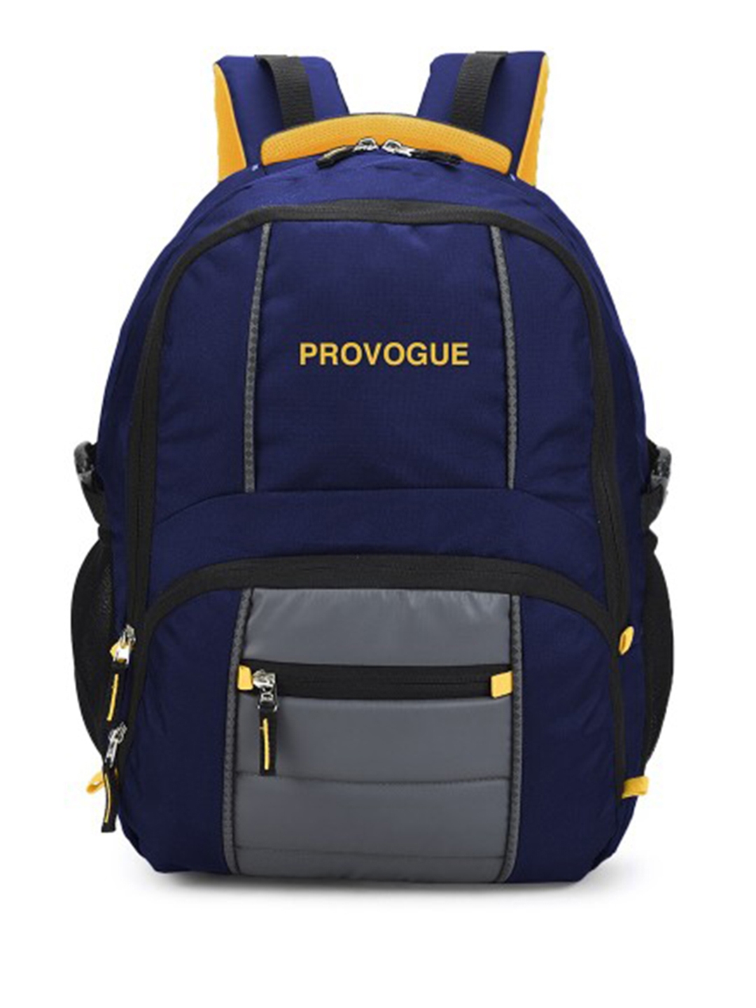 Buy Provogue Unisex Navy Blue Grey Brand Logo Backpack with Reflective Strip Backpacks for Unisex 16911138 Myntra