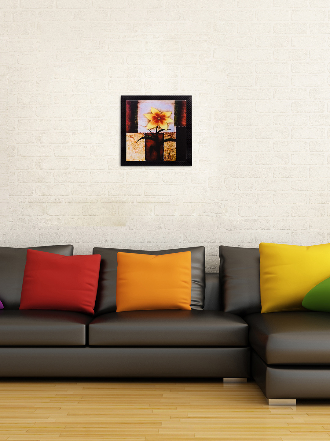 eCraftIndia Paper 2 Piece Wall Square Paintings Wall Art -14 x 14 In