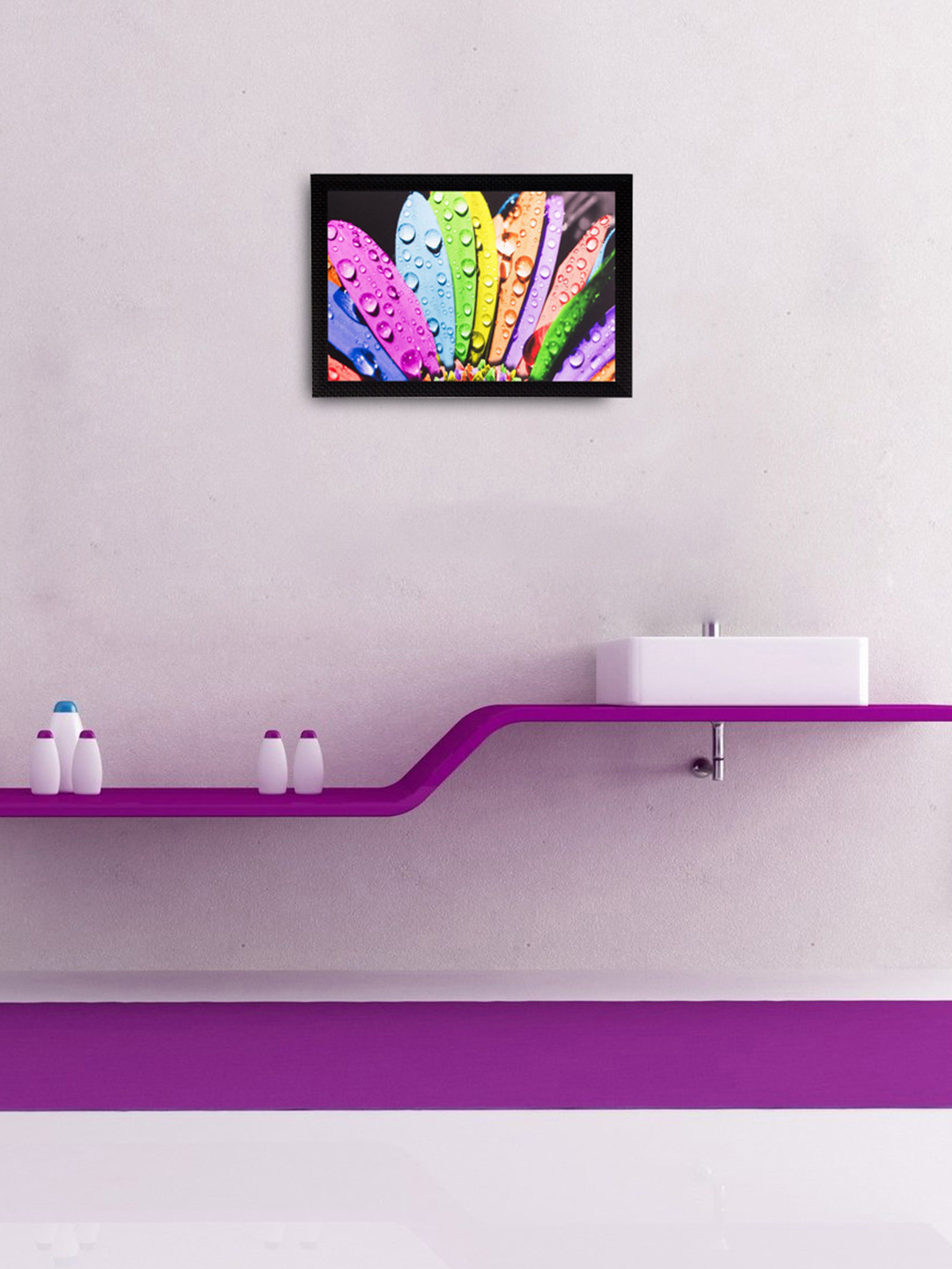 eCraftIndia Leaves Paper Wall Rectangle Paintings Wall Art -20x14In