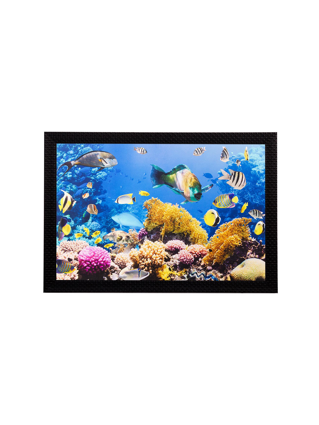 eCraftIndia Sea View Paper Wall Rectangle Landscape Paintings Wall Art -20x14In