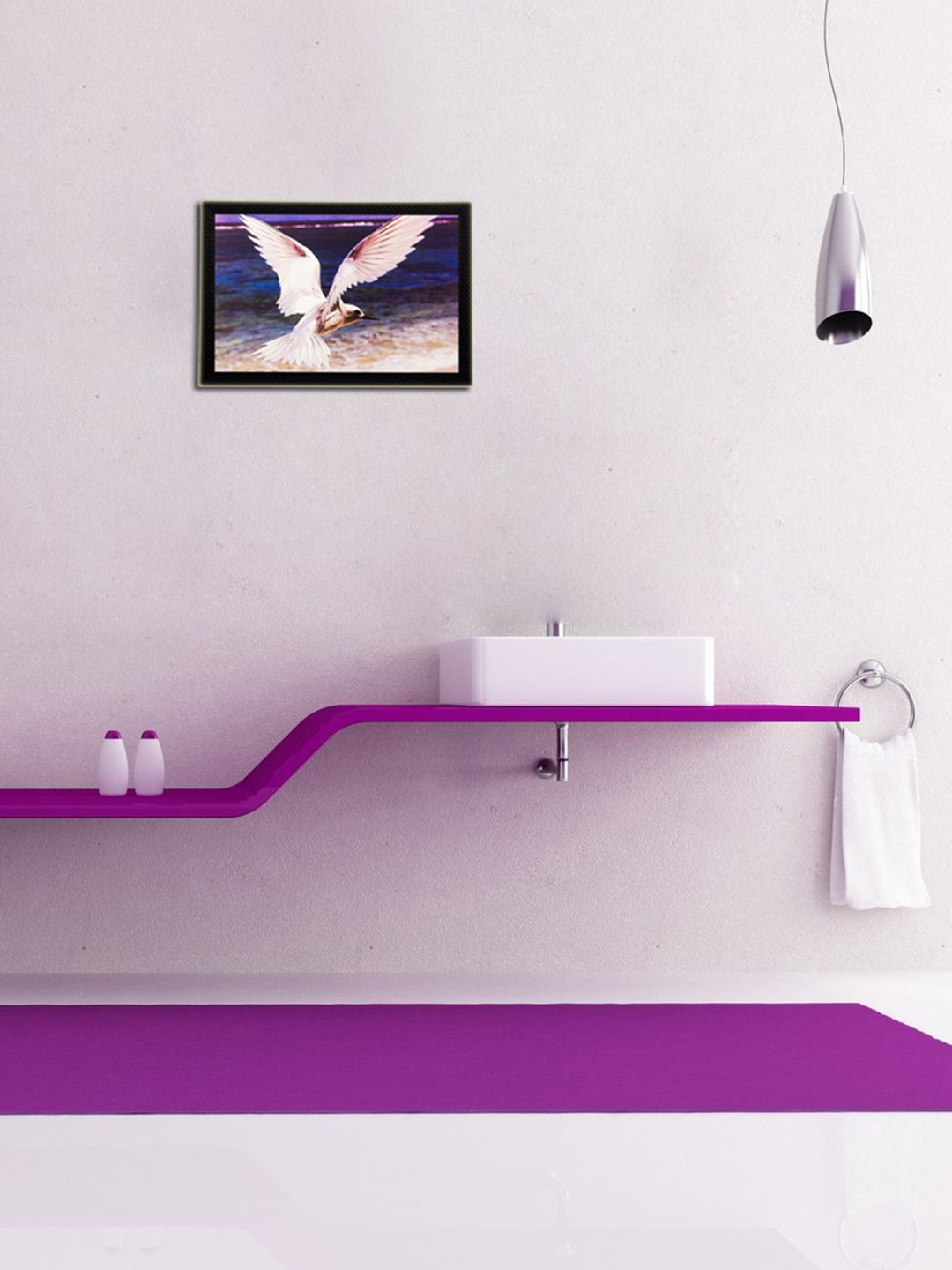 eCraftIndia Multi Paper Wall Living Room Rectangle Potrait Paintings Wall Art -13 x 20In