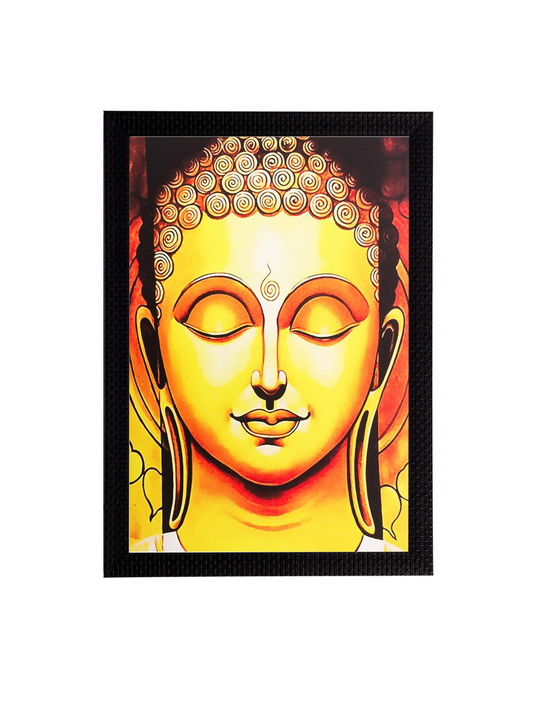Artisyn Meditating Buddha Paper Wall Rectangle Paintings Wall Art - 20 x 14 In