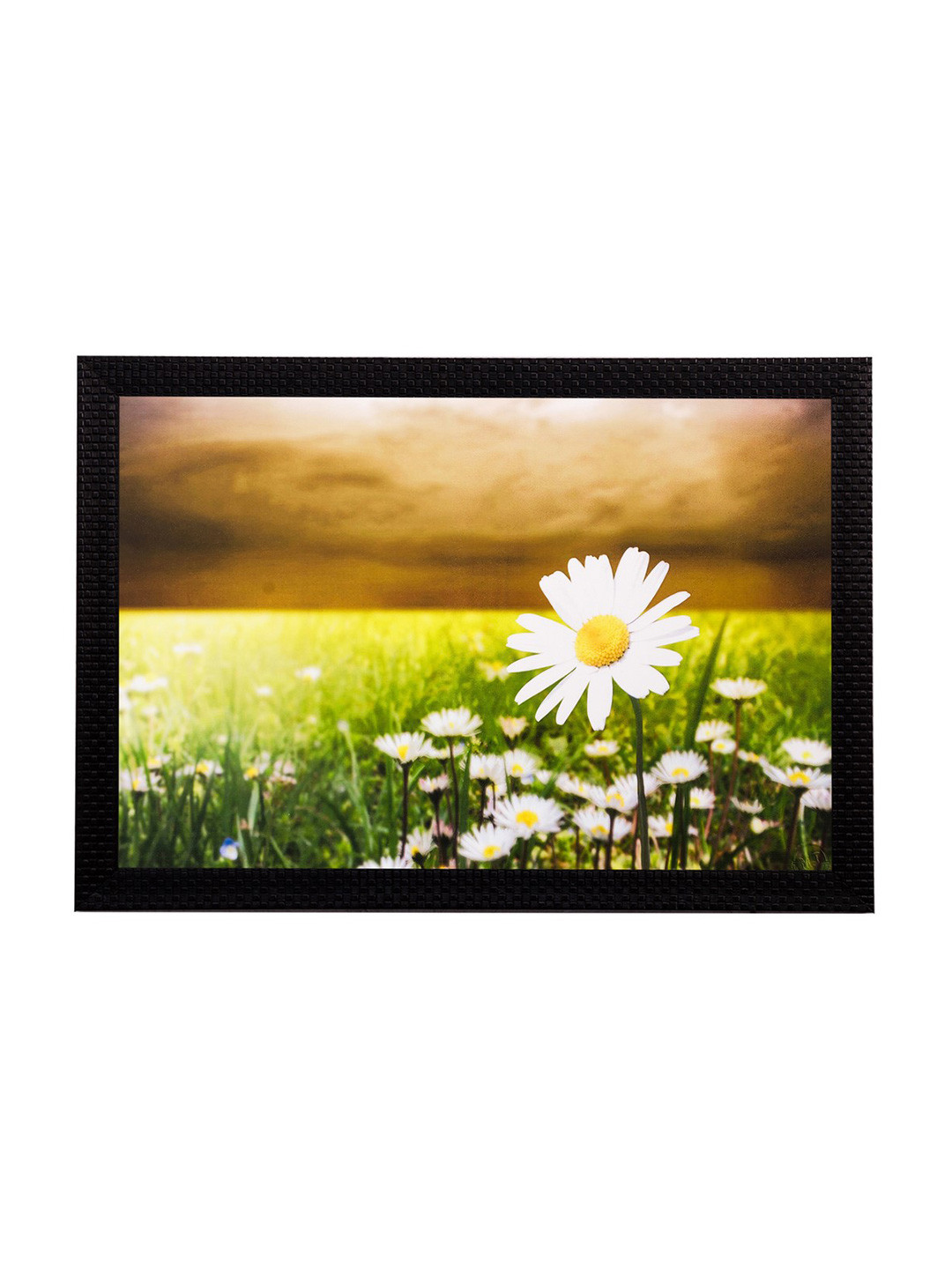eCraftIndia Multicoloured Garden View UV Framed Wall Art