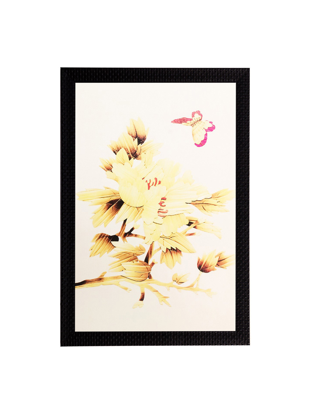 eCraftIndia Floral and botanical Paper Wall Rectangle Paintings Wall Art 20x14In