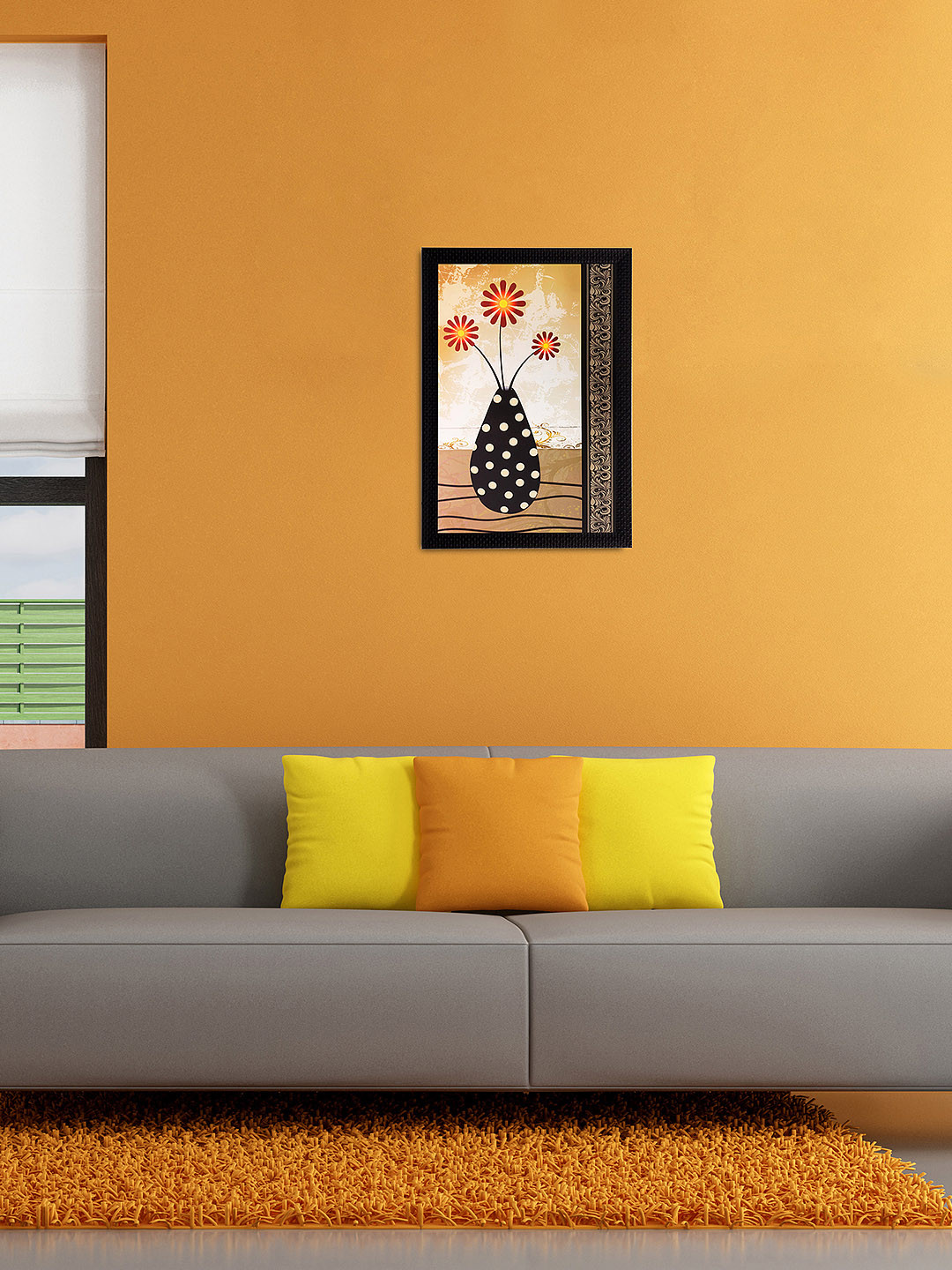 eCraftIndia Paper Wall Rectangle Paintings Wall Art 14x20In