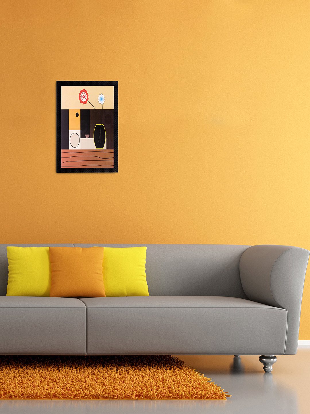 eCraftIndia Multicoloured Botanical Framed Wall Art