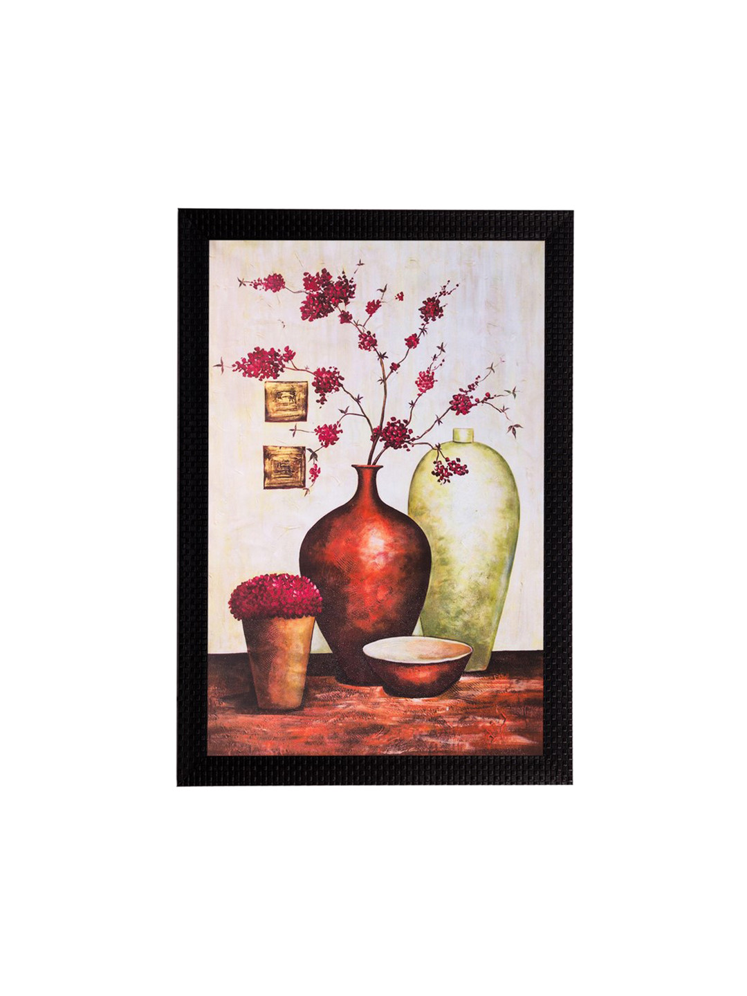 eCraftIndia Multicoloured Botanical Framed Wall Art