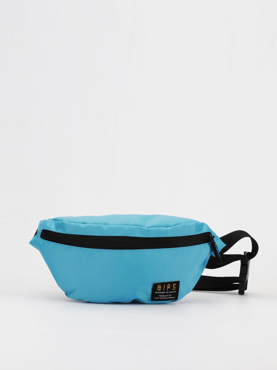 QIPS Unisex Blue Solid Fanny Pack