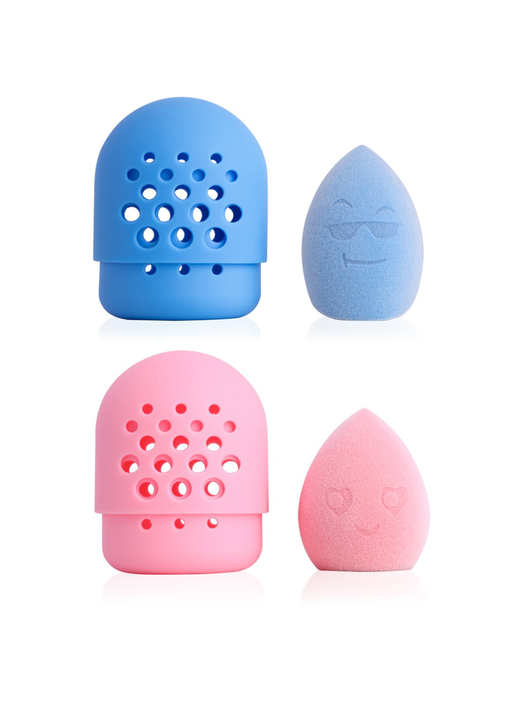 PAC Mr. & Mrs. Bounce - Water Drop Cut, Olive Cut - Blue, Pink - 2 Pc