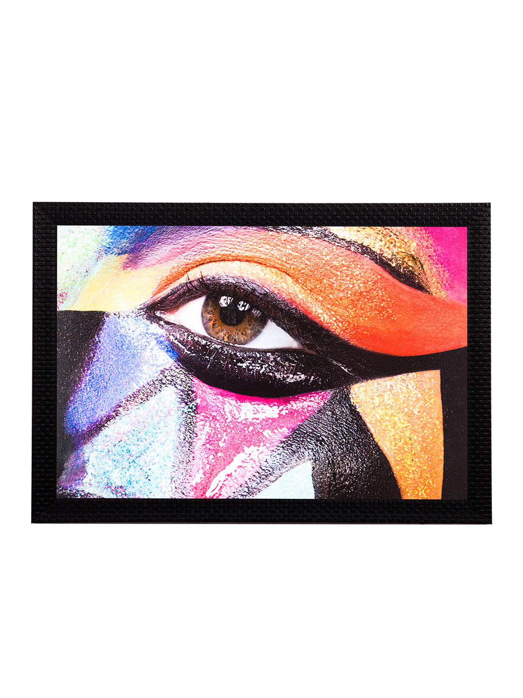 eCraftIndia Expressive Eye Paper Wall Rectangle Paintings Wall Art -11 x 14 In