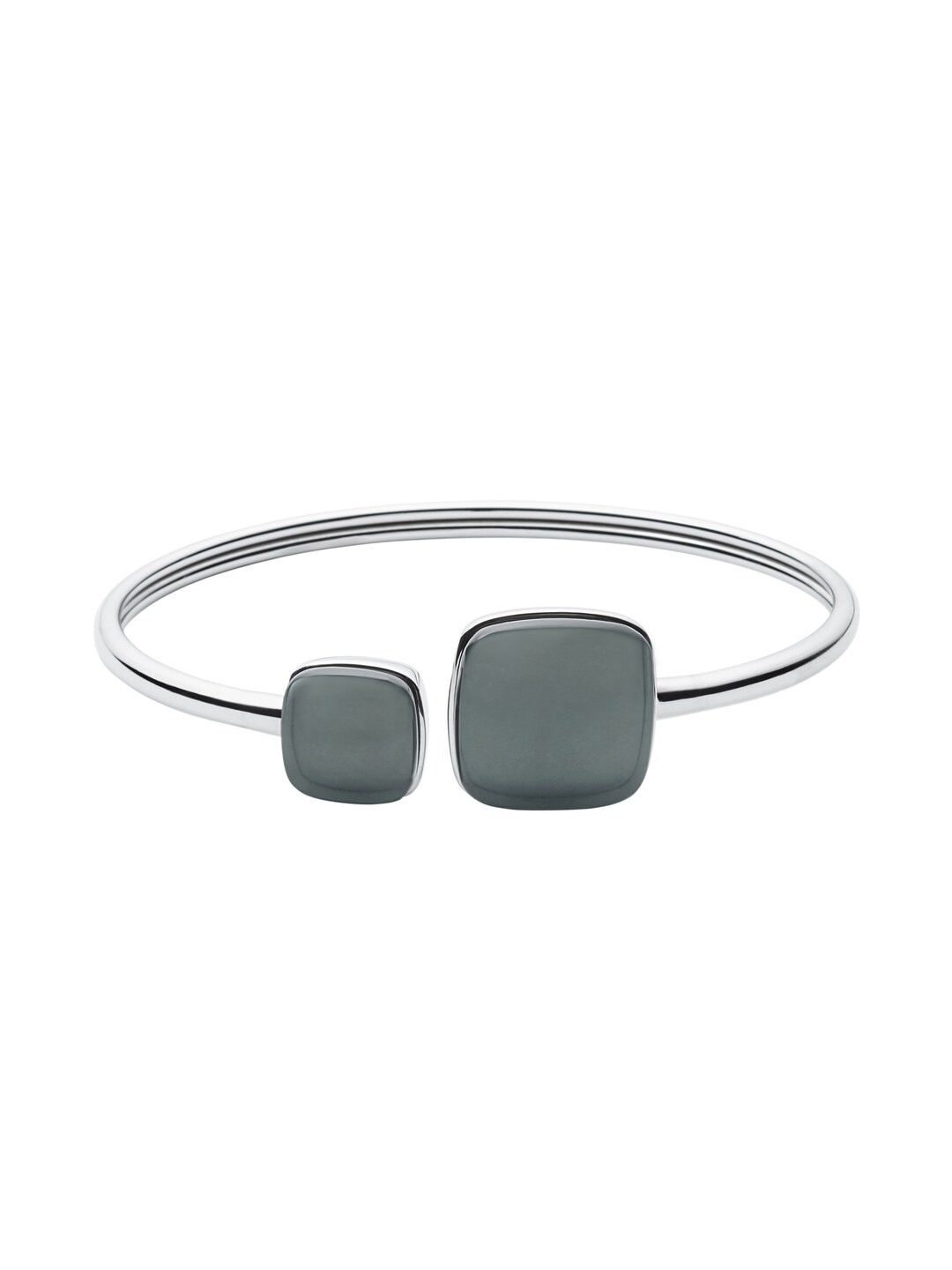 SKAGEN Women Silver-Toned & Grey Kada Bracelet