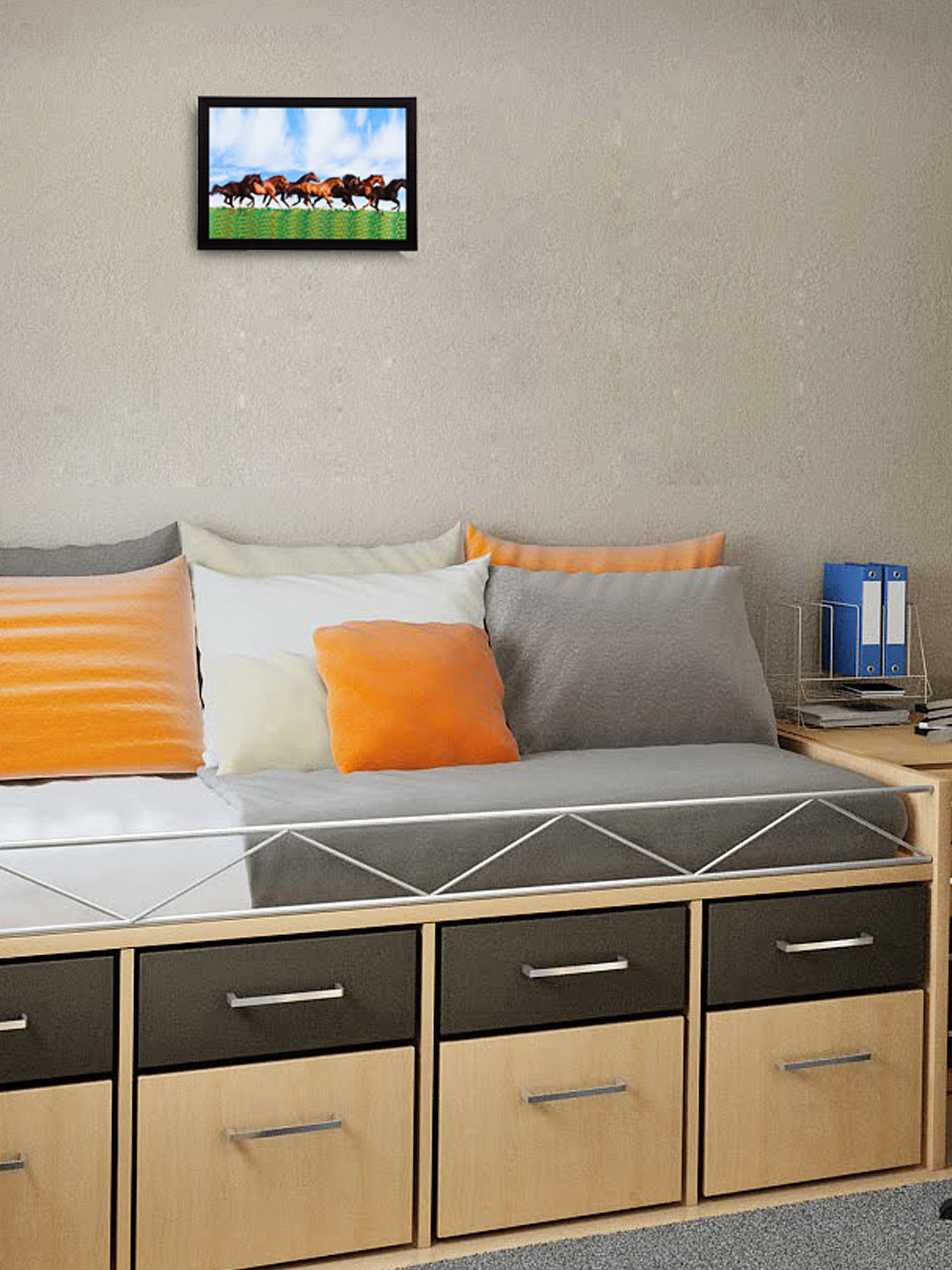 eCraftIndia Paper Wall Rectangle Paintings Wall Art -11 x 14 In