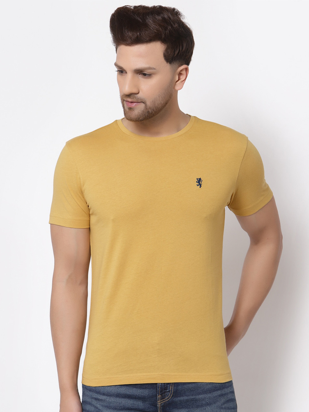 Red Tape Men Khaki T-shirt