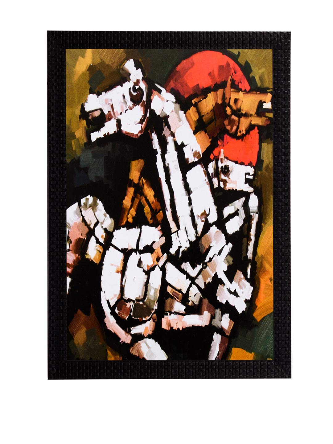 eCraftIndia Paper Wall Rectangle Paintings Wall Art 14x11In