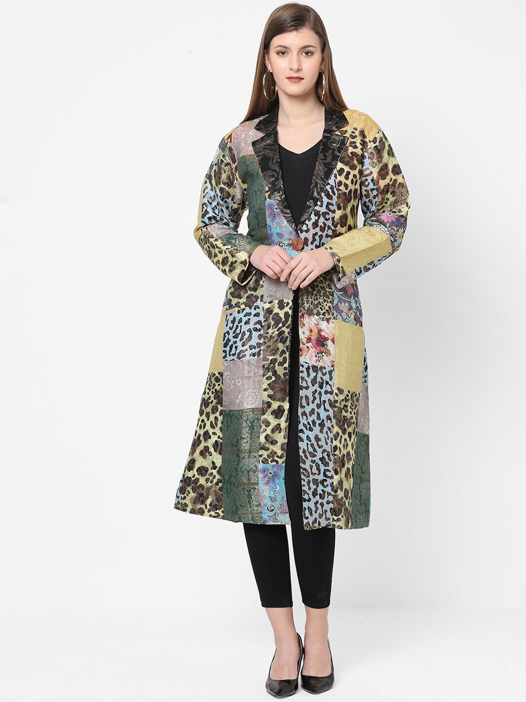 Cloth Haus India Women Multicoloured Longline Tailored Jacket