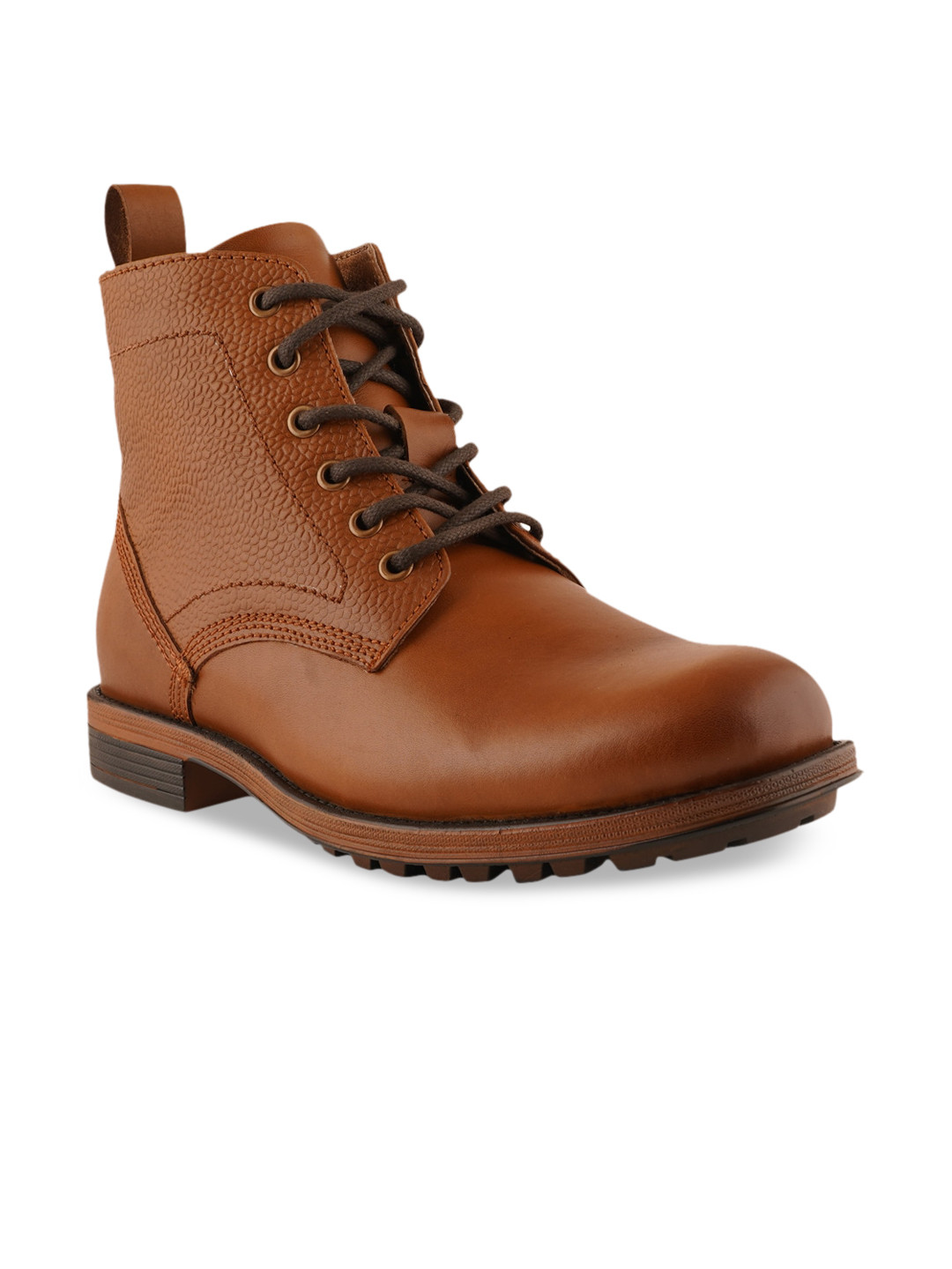 pelle albero Men Tan Brown Solid Formal Boots
