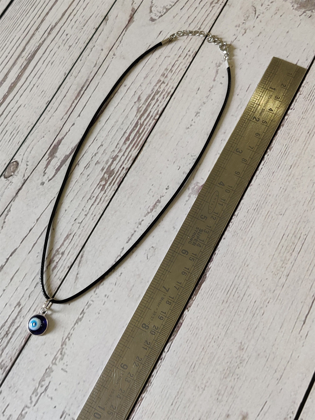EL REGALO Women Blue & Black Evil Eye Bohemian Necklace