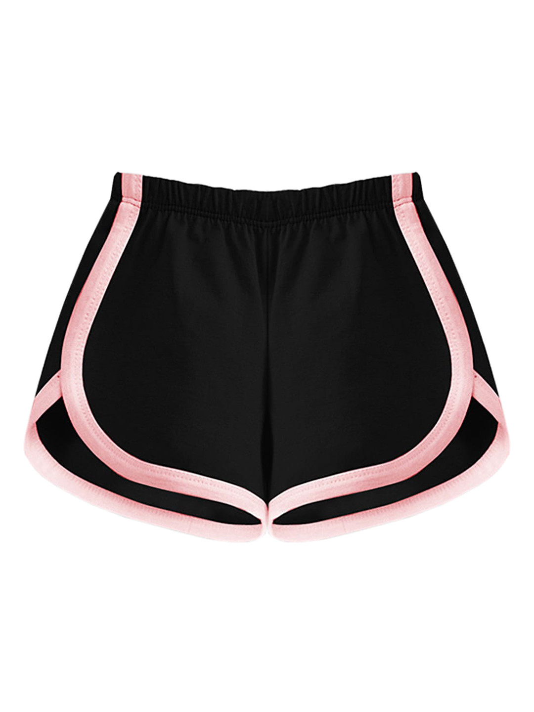 A.T.U.N. Girls Black Pure Cotton Shorts