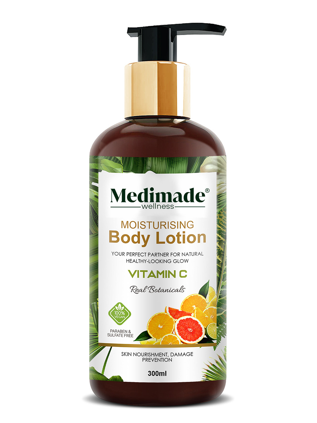 Medimade Moisturising With Vitamin C & Real Botanical Extracts Body Lotion - 300 ml