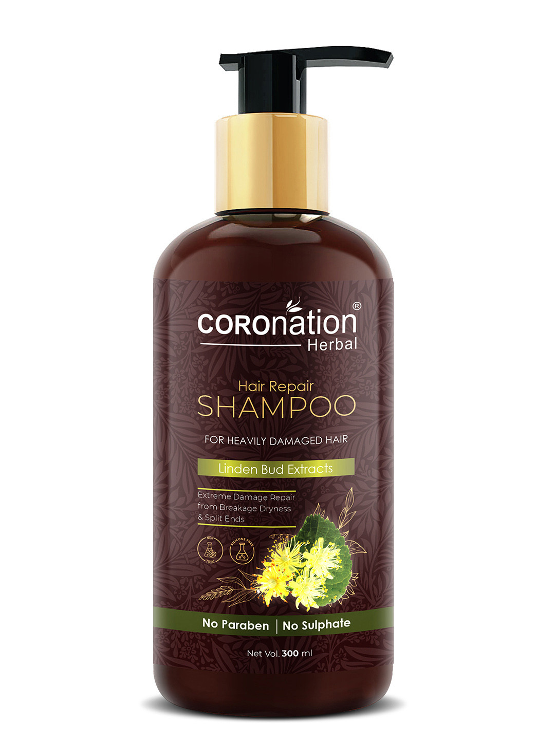 COROnation Herbal Hair Repair Shampoo with Linden Bud Extracts - 300ml