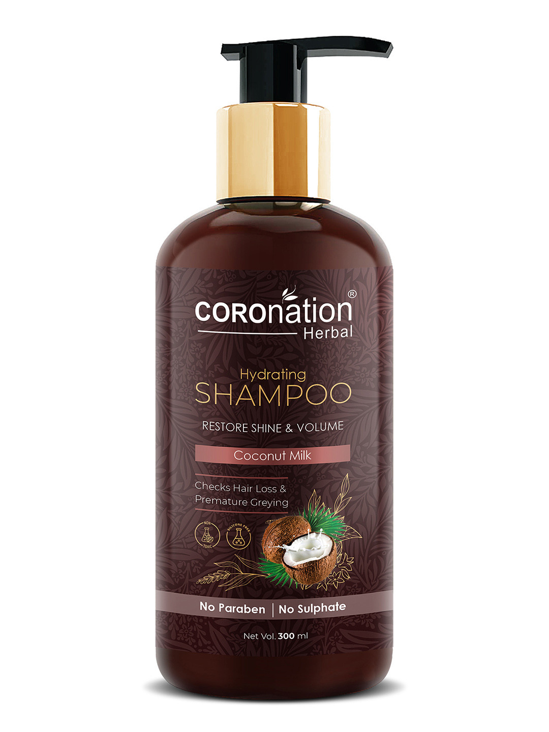 COROnation Herbal Hydrating Shampoo With Coconut Milk 300 ml