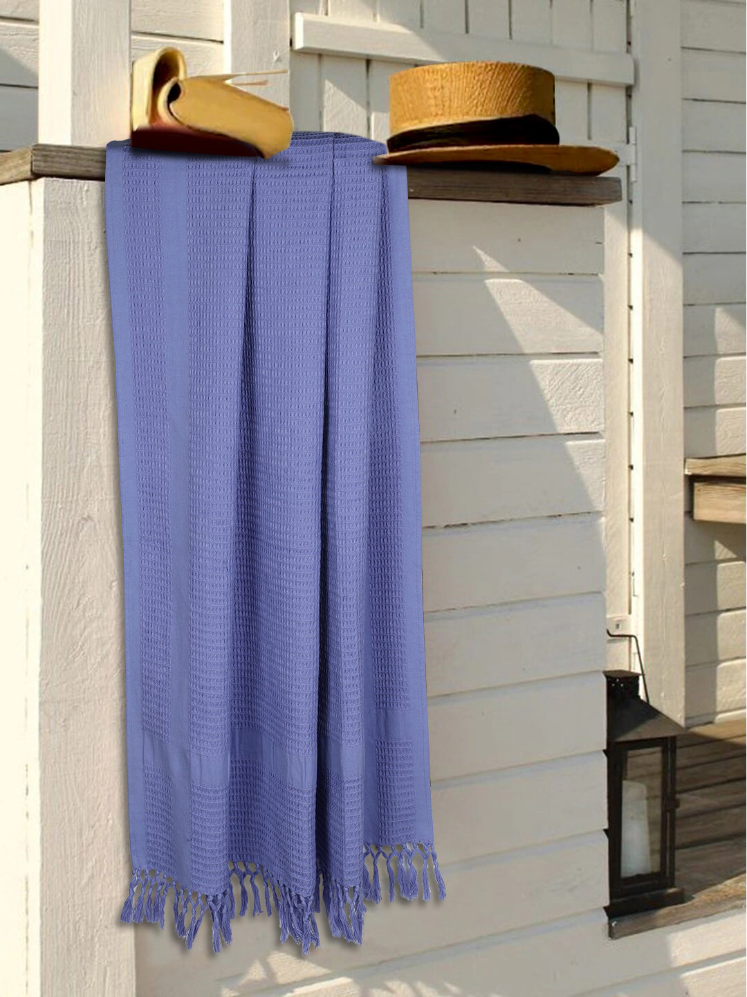 BIANCA Purple Set of 2 Solid 300 GSM Organic Cotton Towels