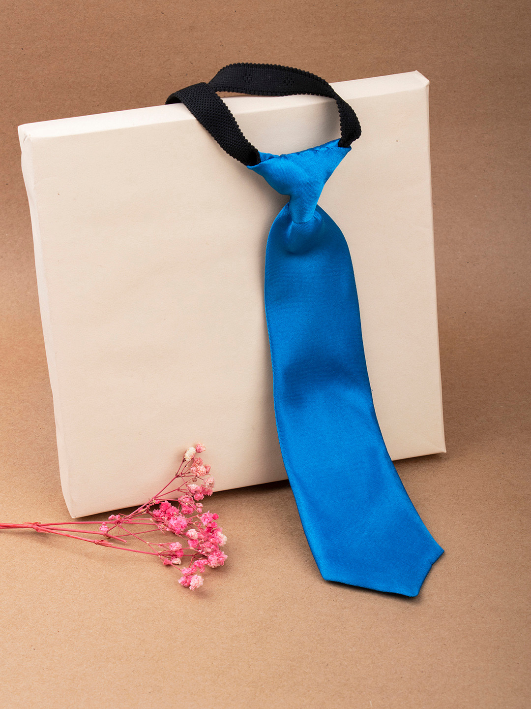 Arendelle Boys Blue Satin Adjustable Skinny Tie