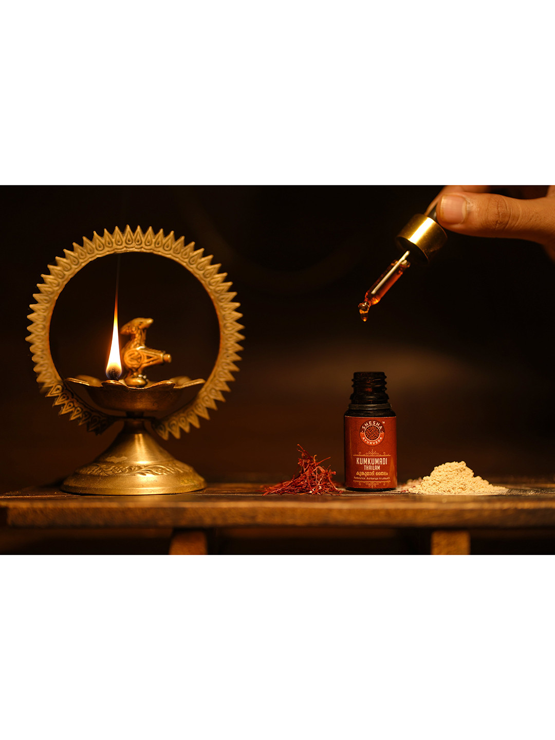 SHESHA AYURVEDA Kumkumadi Thailam Ayurvedic Night Treatment Serum 10 ml