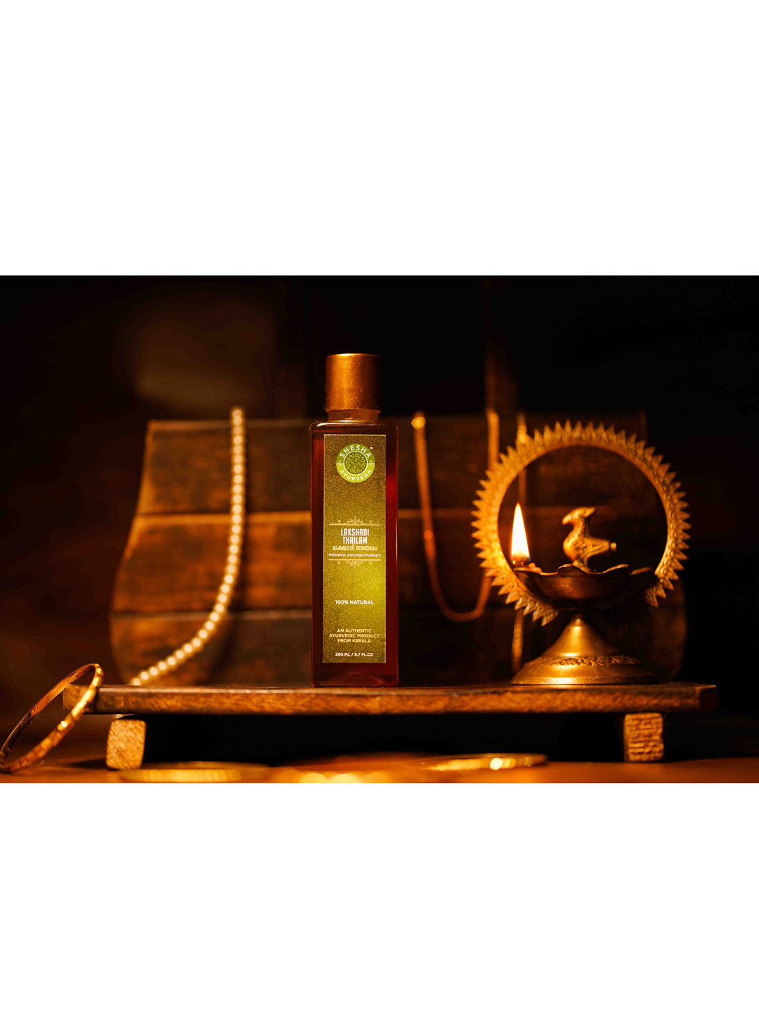 SHESHA AYURVEDA Lakshadi Thailam Baby Massage Oil 200 ml