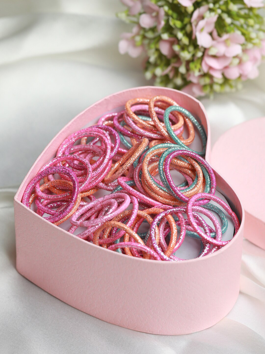 PRITA BY PRIYAASI Women Multi Color Pack Of 100 Ponytail Holders