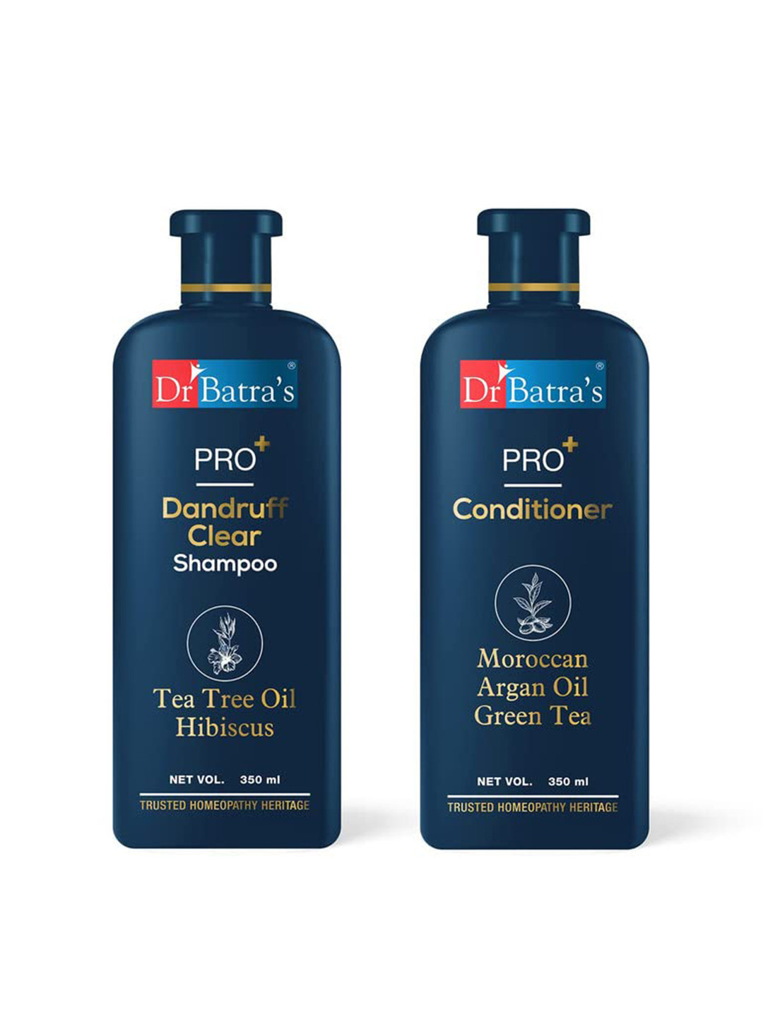 Dr. Batras Set Of PRO+ Dandruff Clear Shampoo & Hair Conditioner - 350ml Each