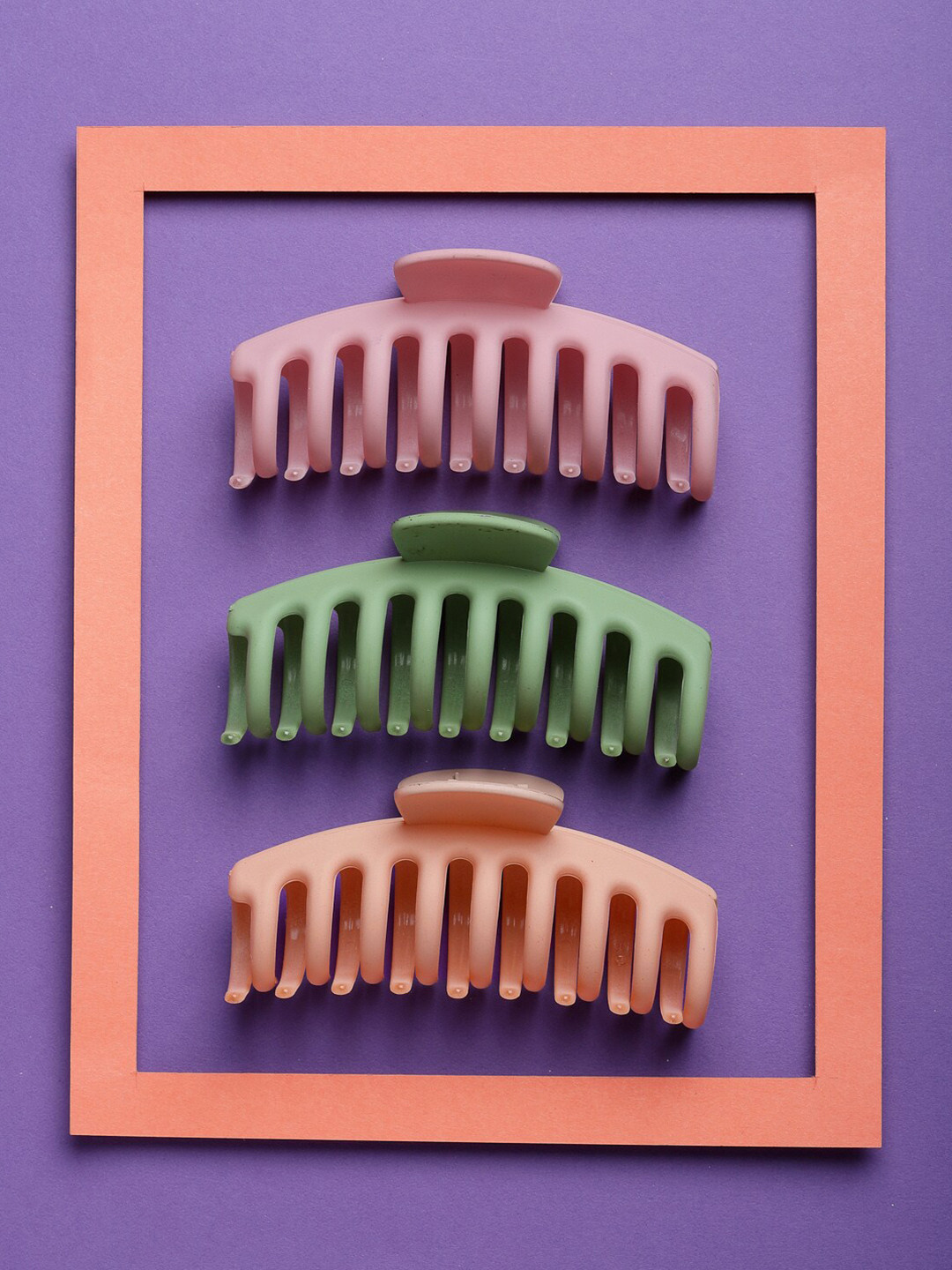 VOGUE PANASH Women Set of 3 Claw Clip
