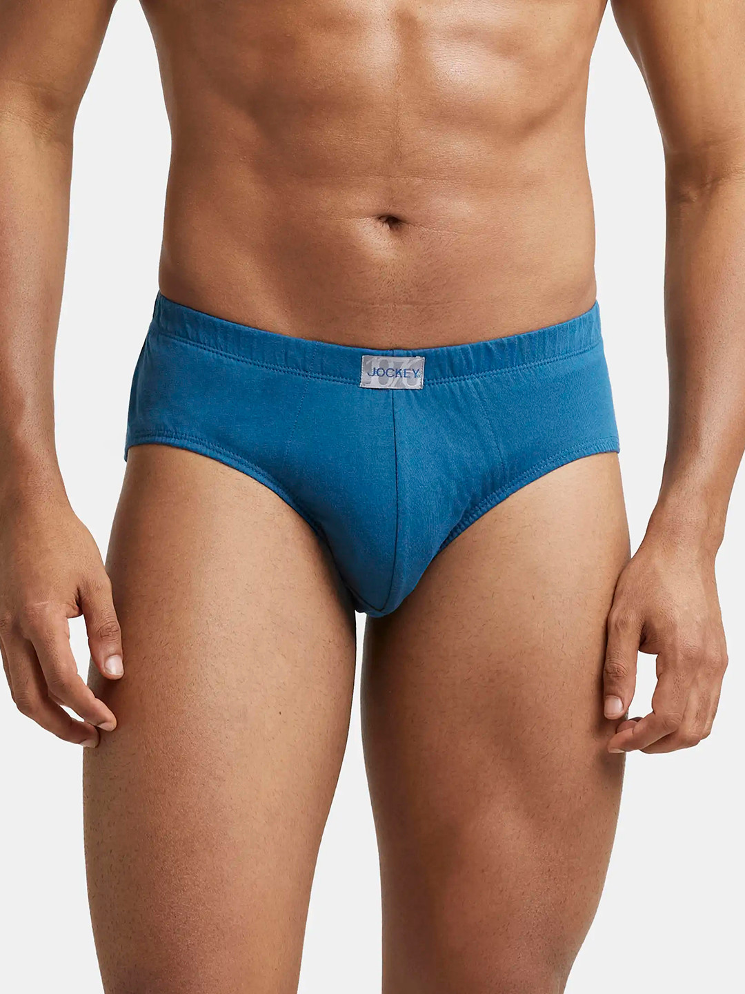 Jockey Combed Cotton Brief with Ultrasoft Concealed Waistband-8035