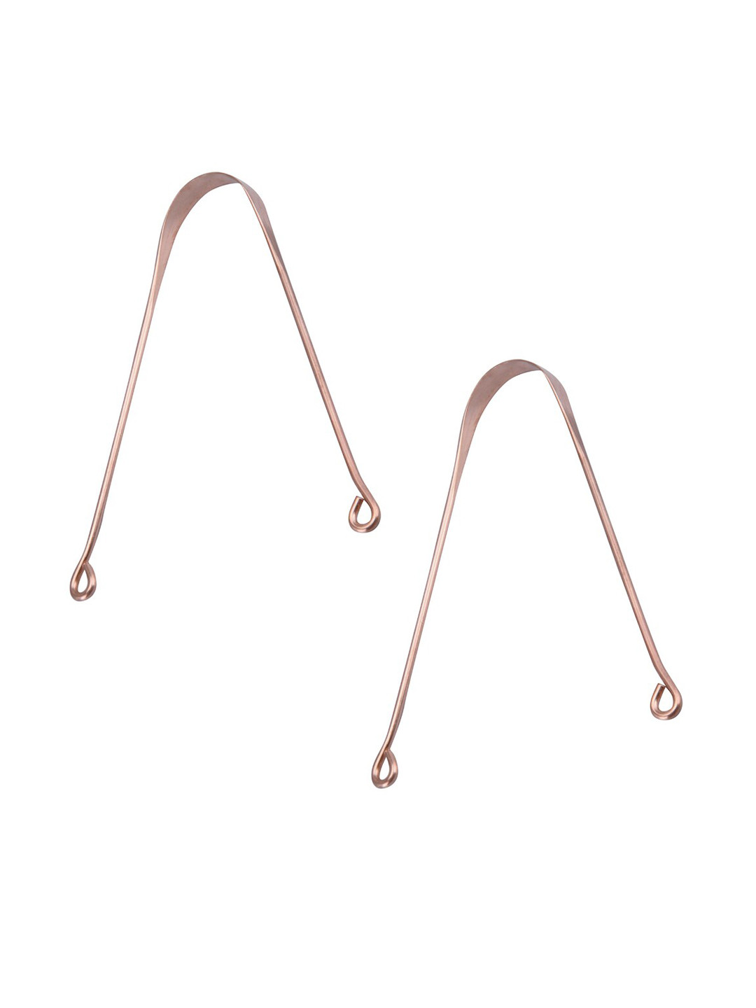 GUBB Set Of 2 Copper-Toned Solid Tongue Cleaner With Handle