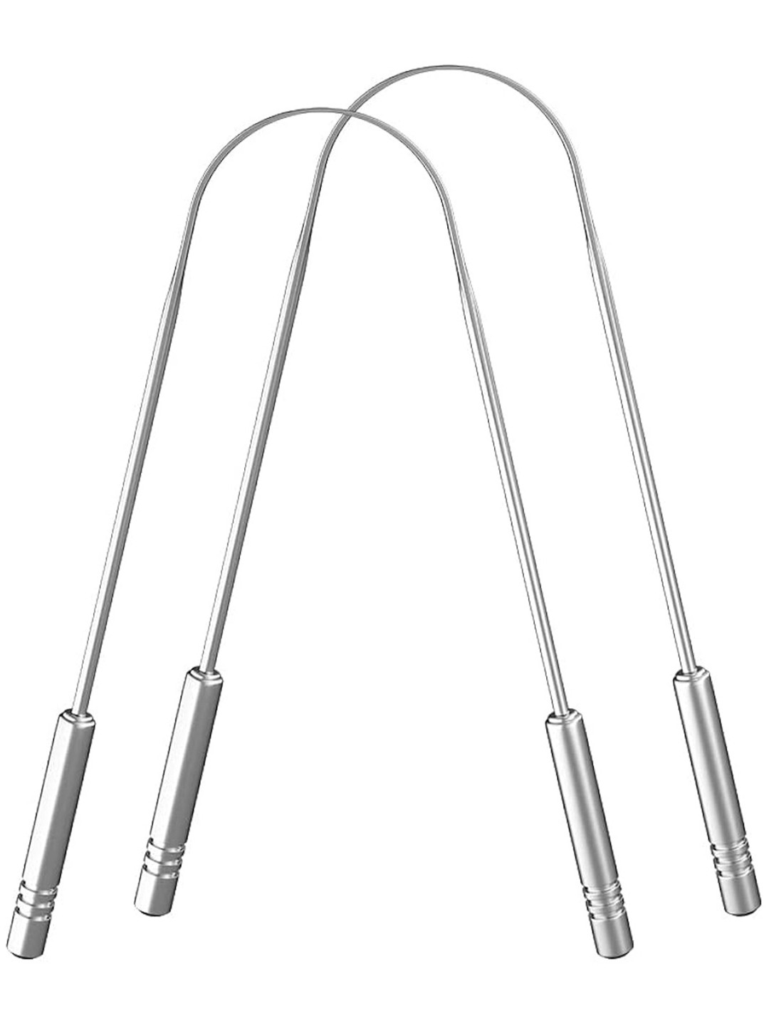 GUBB Set of 2 Silver-Toned Metal Tongue Cleaners