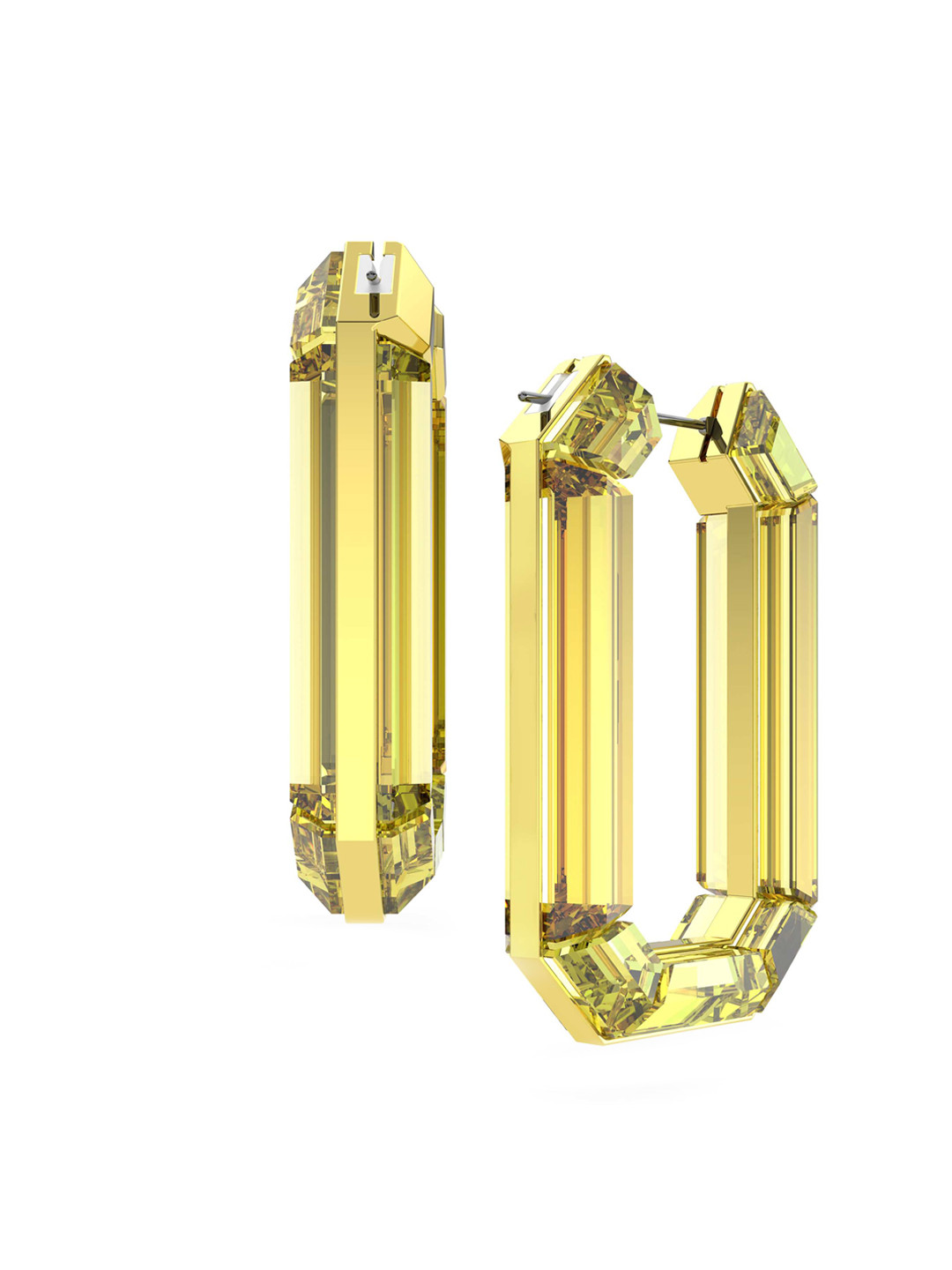 SWAROVSKI Yellow Square Drop Earrings