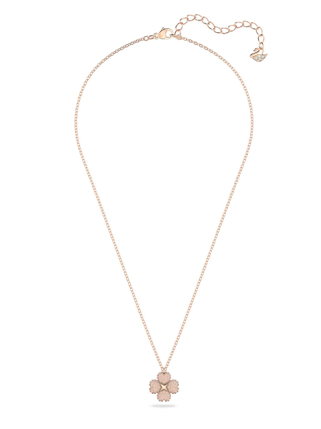 SWAROVSKI Pink Crystals Rose Gold-Plated Necklace