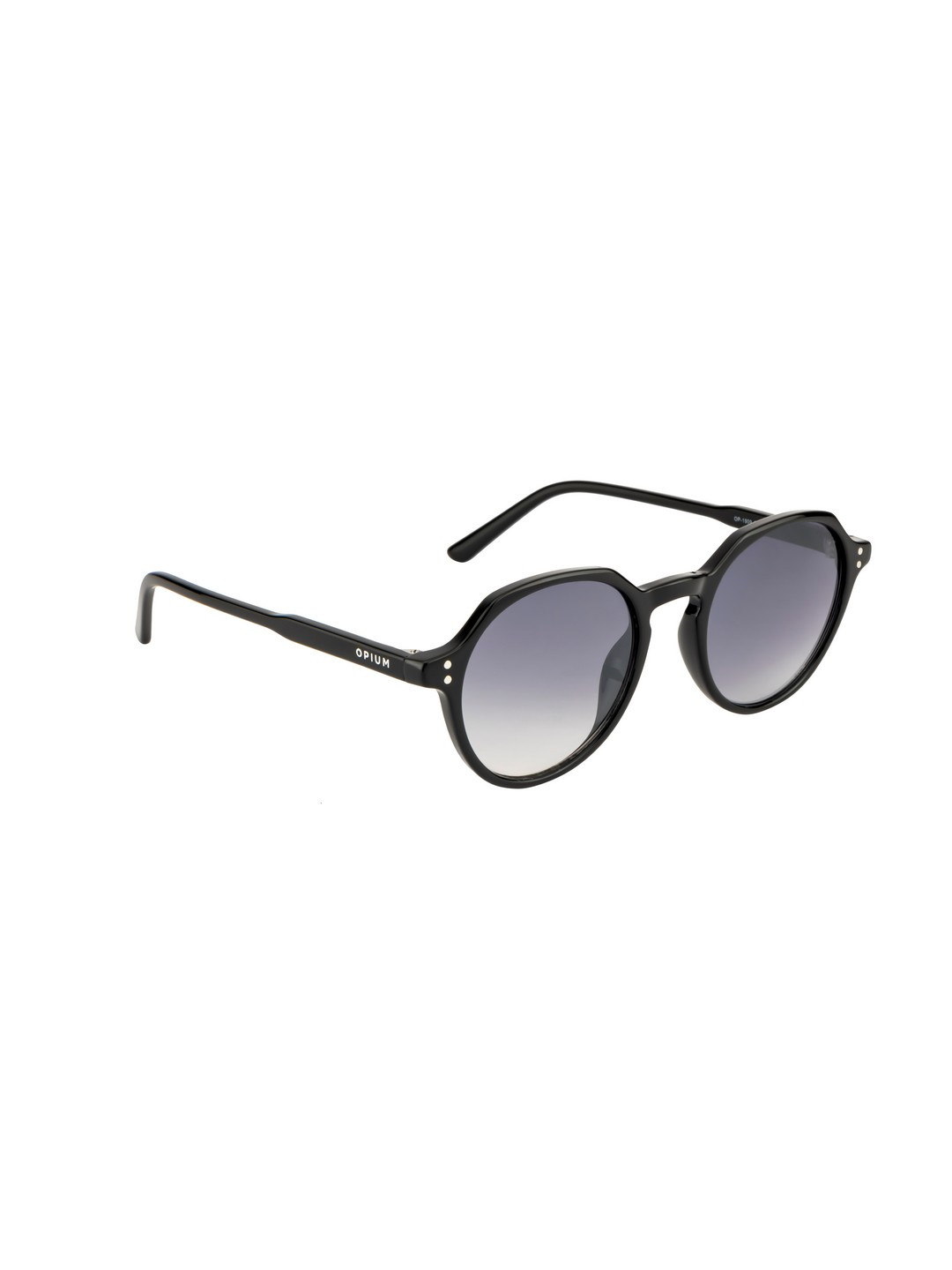 OPIUM Adult Grey Lens & Black Oval Sunglasses with UV Protected Lens OP-1909-C01-Smoke