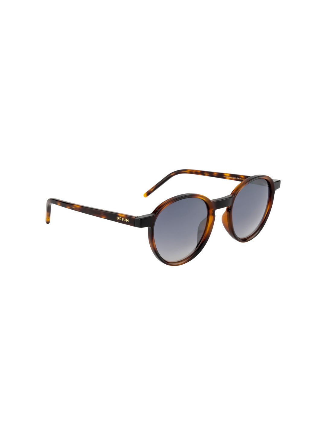 OPIUM Unisex Grey Lens & Brown Round Sunglasses with UV Protected Lens - OP-1907-C02