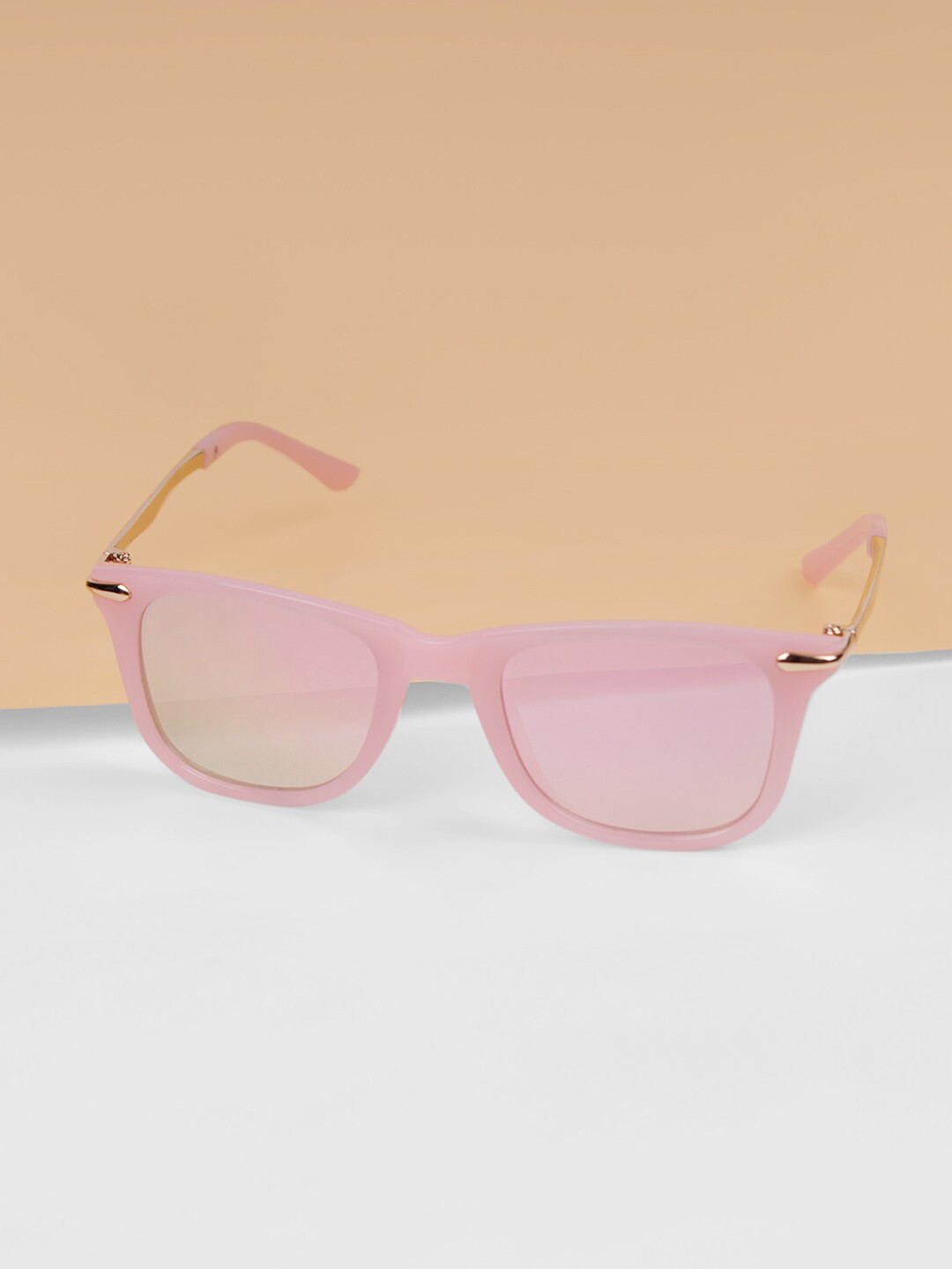DukieKooky Unisex Kids Pink Wayfarer Sunglasses with UV Protected Lens - DKSG344C