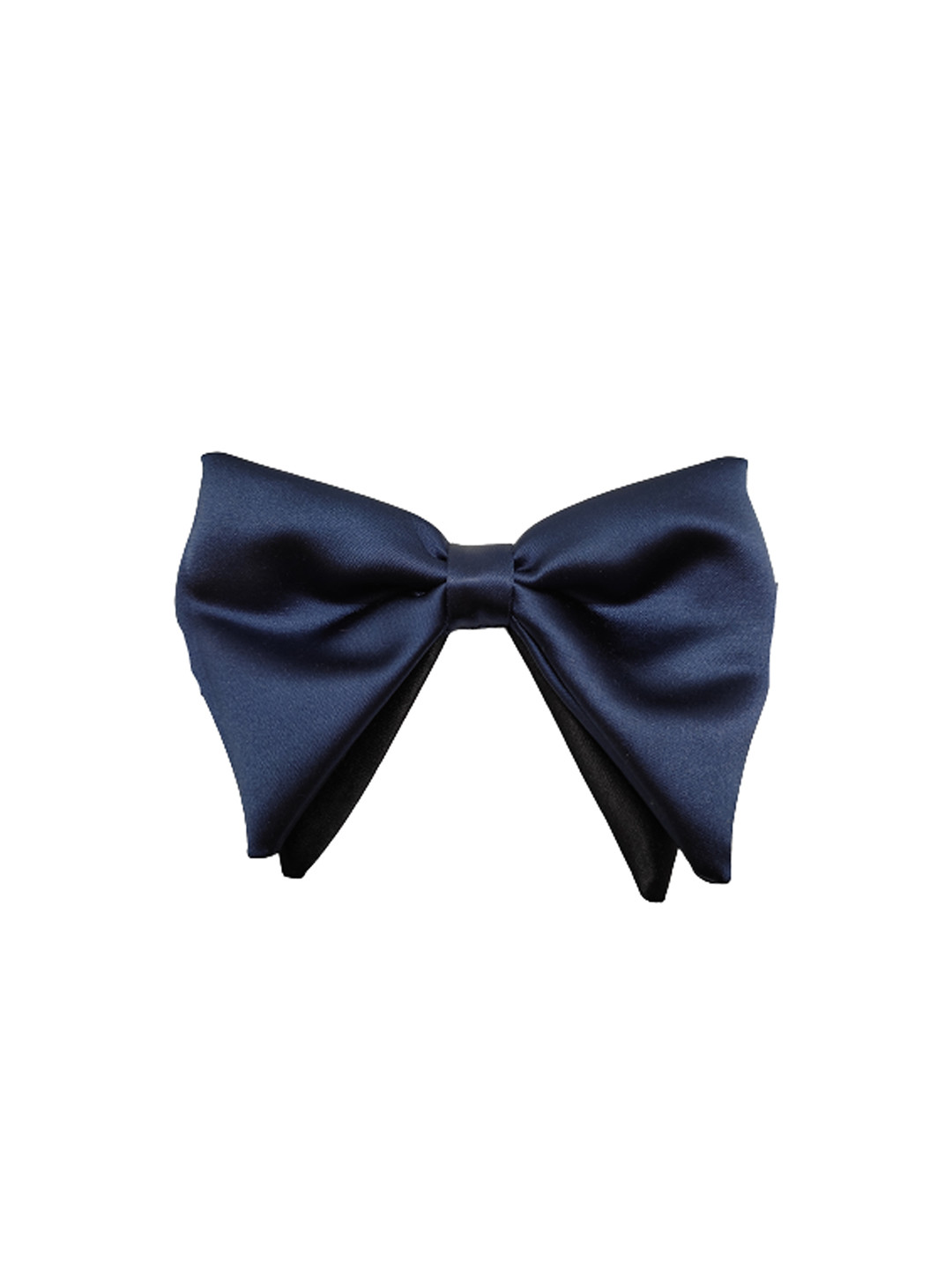 The Tie Hub Men Navy Blue Bow Tie