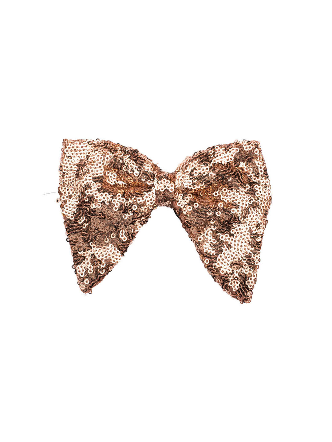 The Tie Hub Men Gold & Black Sequin Bow Tie