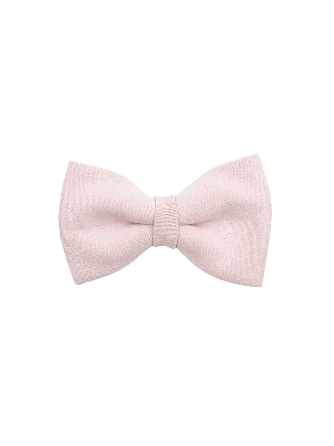 The Tie Hub Men Pink & Black Classic Suede Bow Tie