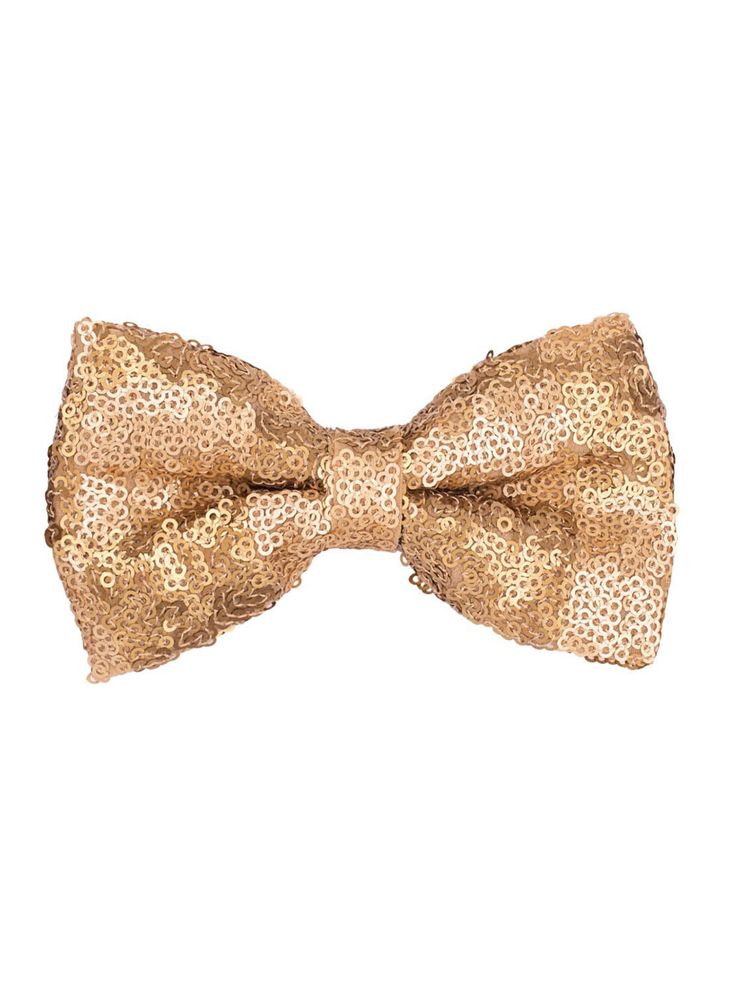 The Tie Hub Men Gold-Toned Sequined Bow Tie