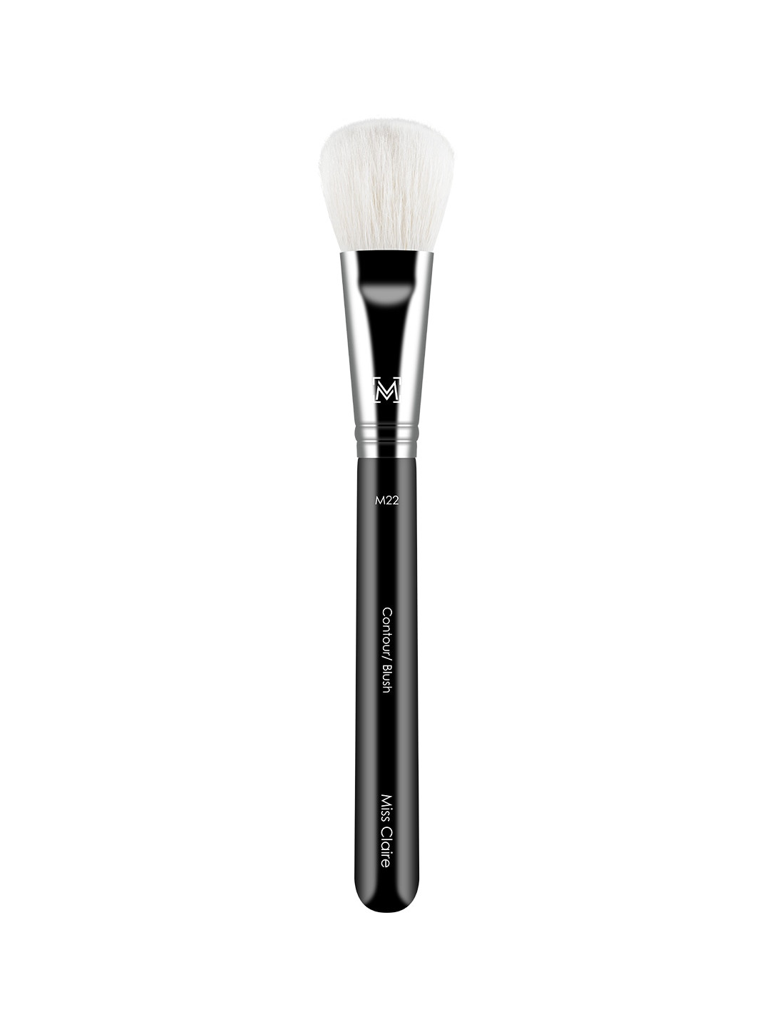 Miss Claire M22 - Contour/Blush Brush - Silver-Toned & Black
