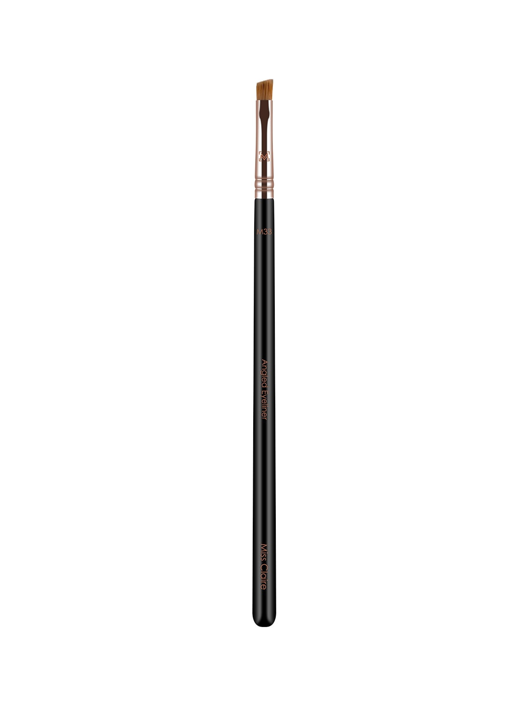 Miss Claire M33 - Angled Eyeliner Brush - S - Rose Gold-Toned & Black